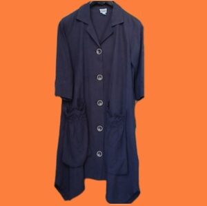 gray Forcynthia Dress With Uneven Hem And Large Pockets